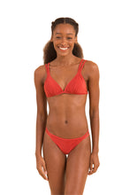 Load image into Gallery viewer, Model Front: Rio De Sol Bottom Bottom Malibu-Chili Mini-Duo