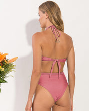 Load image into Gallery viewer, Image 06: Rio De Sol Set Set Shimmer-Confetti Twist Belted-High-Waist