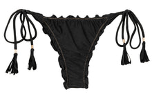 Load image into Gallery viewer, Product Front: Rio De Sol Bottom Bottom Shimmer-Black Frufru-Fio
