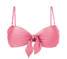 Load image into Gallery viewer, Product Front: Rio De Sol Top Top Shimmer-Confetti Bandeau-Knot