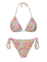 Load image into Gallery viewer, Product Front: Rio De Sol Set Set Ditsy-Sky Tri-Inv Cheeky-Tie