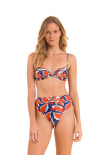 Load image into Gallery viewer, Model Front: Rio De Sol Top Top Leaves Bandeau-Joy