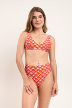 Load image into Gallery viewer, Model Front: Rio De Sol Bottom Bottom Floral-Scales Hotpants