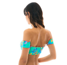 Load image into Gallery viewer, Image 07: Rio De Sol Top Top Acqua Flora Off Shoulder