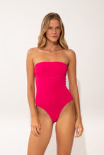 Load image into Gallery viewer, Model Front: Wednesday In Hawaii By Rio De Sol One-Piece Guava Aloha