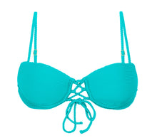 Load image into Gallery viewer, Product Front: Rio De Sol Top Top Cotele-Jade Balconet-Pushup