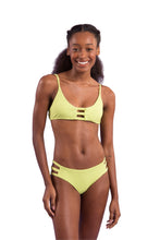 Load image into Gallery viewer, Model Front: Rio De Sol Top Top Bora-Citrus Bra-Trio