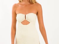 Load and play video in Gallery viewer, Video: Rio De Sol Mini Dress Brisa-Offwhite Sara Dress