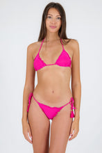 Load image into Gallery viewer, Model Front: Rio De Sol Bottom Bottom Amaranto Frufru