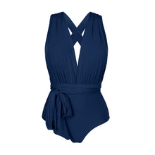 Load image into Gallery viewer, Product Front: Rio De Sol One-Piece Navy Marina