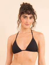 Load image into Gallery viewer, Model Front: Rio De Sol Top Top Bora-Black Tri-Inv