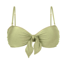 Load image into Gallery viewer, Product Front: Rio De Sol Top Top Oliva Bandeau-No