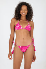 Load image into Gallery viewer, Model Front: Rio De Sol Top Top Pink-Palms Frufru