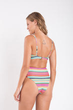 Load image into Gallery viewer, Model Back: Rio De Sol Top Top Supercolor Bandeau-Joy