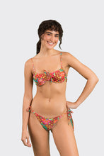 Load image into Gallery viewer, Model Front: Rio De Sol Top Top Tropics Balconet-Tie
