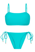 Load image into Gallery viewer, Product Front: Rio De Sol Set Set Jade Bandeau-Reto Ibiza-Comfy
