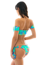 Load image into Gallery viewer, Image 04: Rio De Sol Top Top Acqua Flora Off Shoulder
