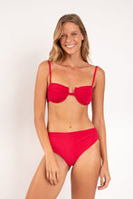 Load image into Gallery viewer, Model Front: Rio De Sol Bottom Bottom Malibu-Malagueta Amy
