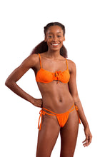 Load image into Gallery viewer, Model Front: Rio De Sol Bottom Bottom Dots-Orange Pipa
