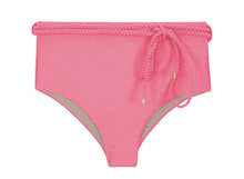 Load image into Gallery viewer, Product Front: Rio De Sol Bottom Bottom Shimmer-Confetti Belted-High-Waist

