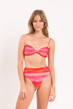 Load image into Gallery viewer, Model Front: Rio De Sol Set Set Cher Bandeau-Joy Hotpants
