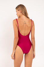 Load image into Gallery viewer, Model Back: Rio De Sol One-Piece Shimmer-Desejo Hype-Noa
