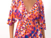Load and play video in Gallery viewer, Video: Rio De Sol Beach Dresses Funny Mini Dress

