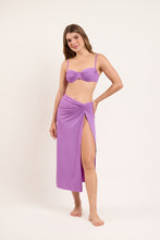 Load image into Gallery viewer, Model Front: Rio De Sol Beach Skirt Bio-Floreira Long Skirt Knot
