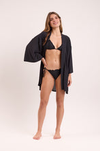 Load image into Gallery viewer, Image 10: Rio De Sol Beach Dresses Black Kimono
