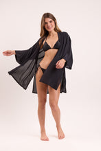 Load image into Gallery viewer, Image 11: Rio De Sol Beach Dresses Black Kimono
