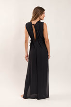 Load image into Gallery viewer, Model Back: Rio De Sol Beach Dresses Black Long Dress Soleil
