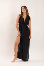Load image into Gallery viewer, Image 04: Rio De Sol Beach Dresses Black Long Dress Soleil
