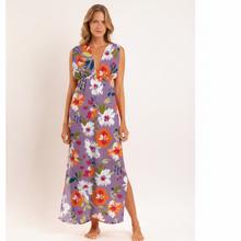 Load image into Gallery viewer, Model Front: Rio De Sol Beach Dresses Garden-Flower Long Dress Soleil

