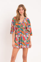 Load image into Gallery viewer, Model Front: Rio De Sol Beach Dresses Jungle Mini Dress
