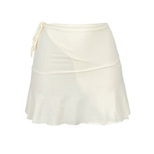 Load image into Gallery viewer, Product Front: Rio De Sol Beach Skirt Off-White Mini Skirt
