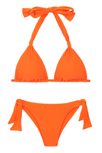 Product Front: Rio De Sol Set Set Dots-Orange Mel Italy