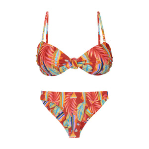 Product Front: Rio De Sol Set Set Sea-Bloom Bandeau-Joy Nice