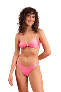Model Front: Rio De Sol Set Set Shimmer-Confetti Bandeau-Joy Essential
