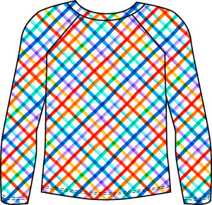 Model Front: Rio De Sol Boy's Swimwear Square Rash-Guard Kids