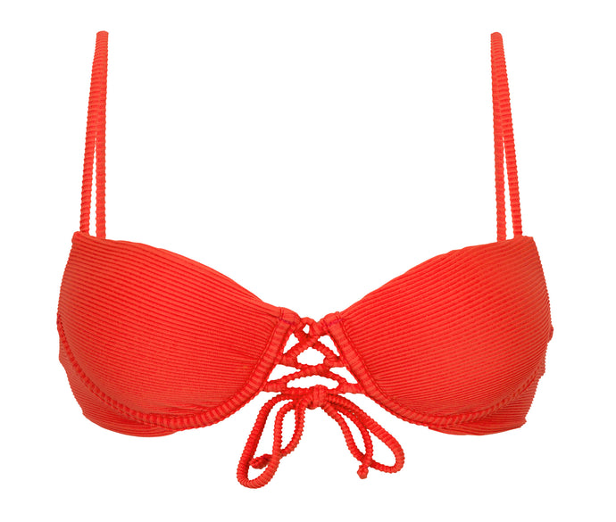 Product Front: Rio De Sol Top Top Cotele-Tomate Balconet-Pushup