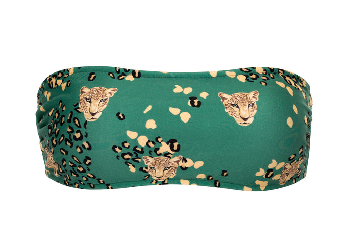 Product Front: Rio De Sol Top Top Roar-Green Bandeau-Reto