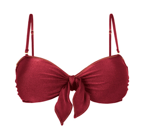 Product Front: Rio De Sol Top Top Shimmer-Divino Bandeau-Knot