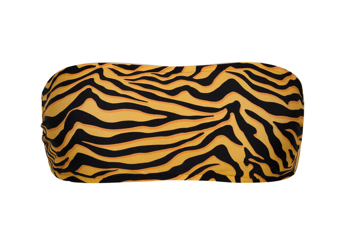 Product Front: Rio De Sol Top Top Wild-Orange Bandeau-Reto