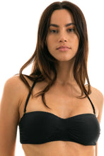 Load image into Gallery viewer, Top Cloque Preto Bandeau
