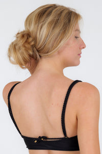 Top Shimmer-Black Bandeau-Reto