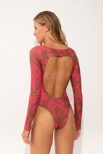Load image into Gallery viewer, Model Back: Wednesday In Hawaii By Rio De Sol One-Piece Pua-Coco-Guava Surf
