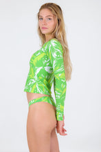 Load image into Gallery viewer, Top Green-Palms Rash-Guard
